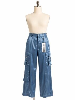 Almost Famous Teal Loose Fit Pants